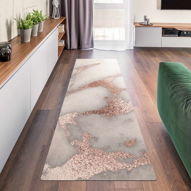 Modern rugs Marble Optics With Glitter