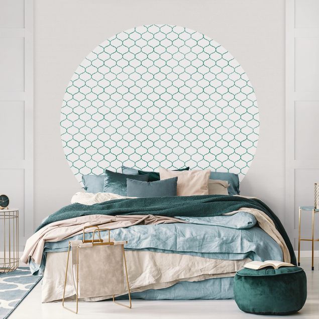 Wallpapers Moroccan Watercolour Line Pattern