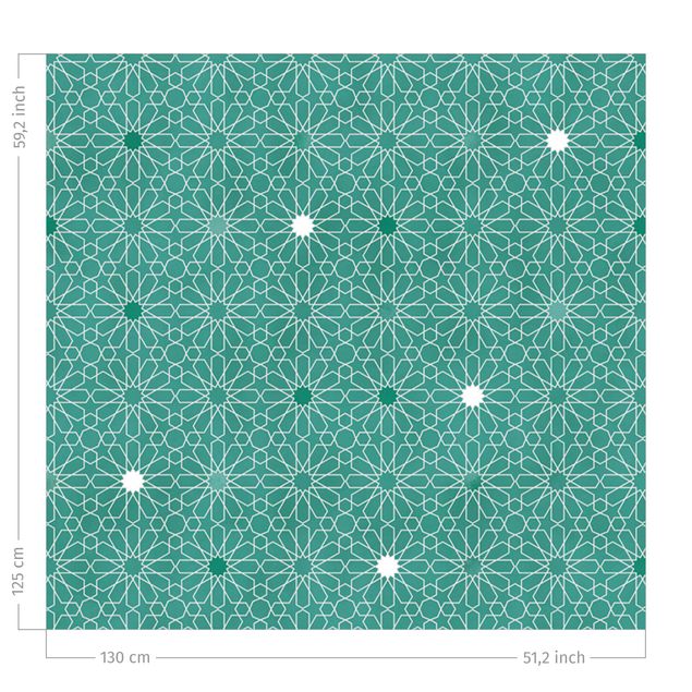 patterned drapes Moroccan Stars Pattern