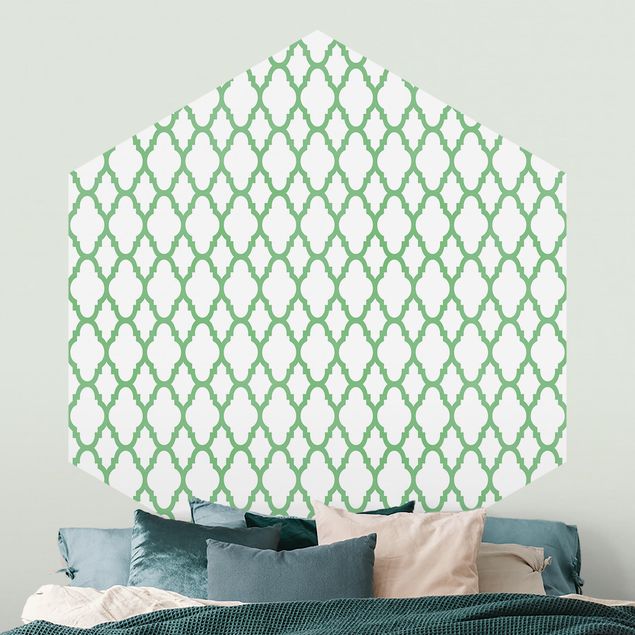 Wallpapers Moroccan Honeycomb Line Pattern