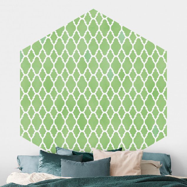 Hexagonal wallpapers Moroccan Honeycomb Pattern