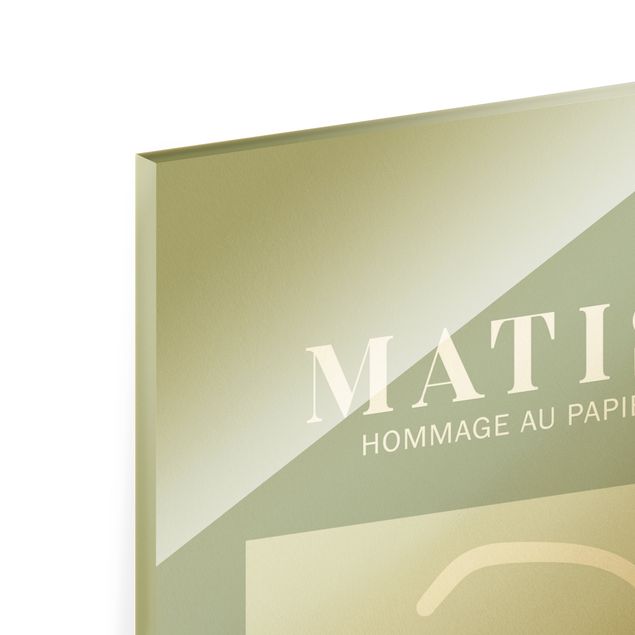Glass print - Matisse Interpretation - Face And Stars - Portrait format