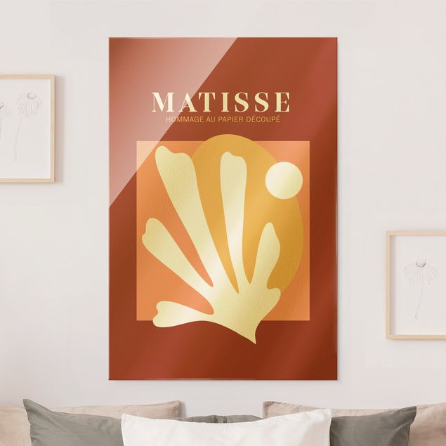 Magnettafel Glas Matisse Interpretation - Combination Red
