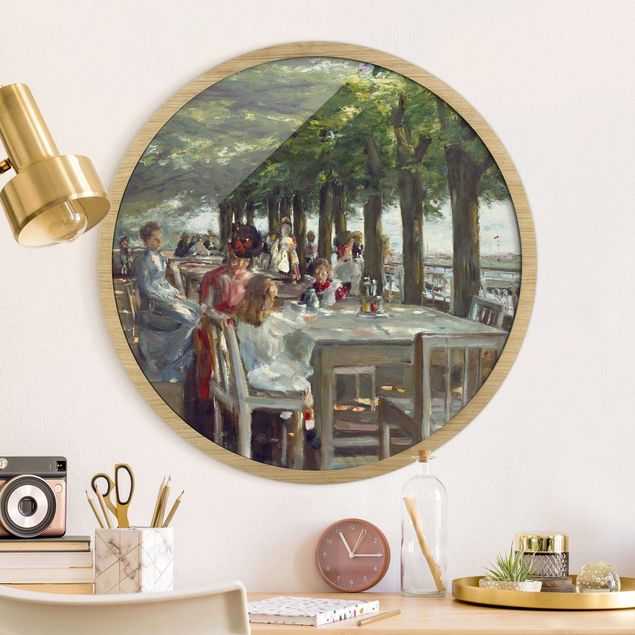 Framed prints round Max Liebermann - The Restaurant Terrace Jacob