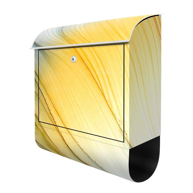 Letterbox - Mottled Colours In Honey Yellow