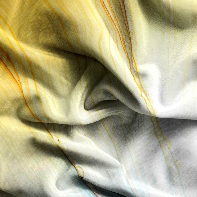 Darkening curtains Mottled Colours In Honey Yellow