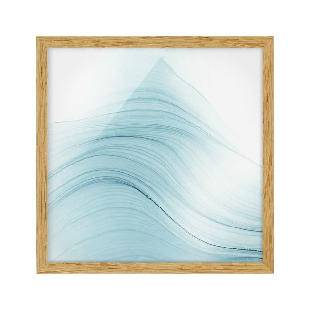 Framed poster - Mottled Touch Of Blue