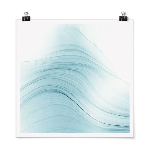 Poster - Mottled Touch Of Blue