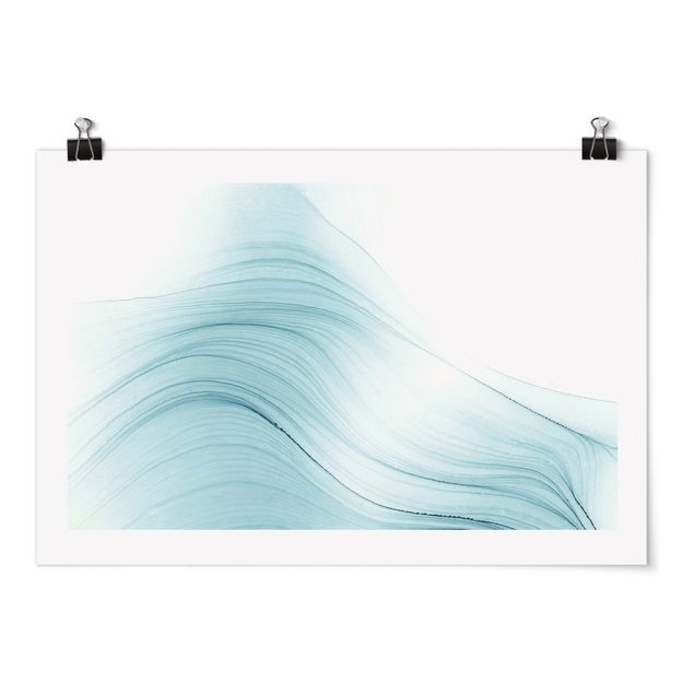 Poster - Mottled Touch Of Blue