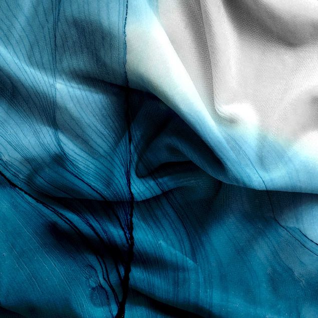 Darkening curtains Mottled Blue