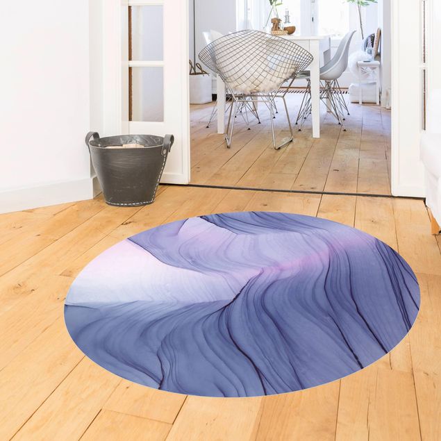 modern area rugs Mottled Violet
