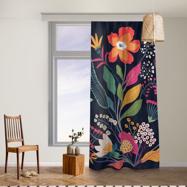 made to measure curtains Mexican Flowers