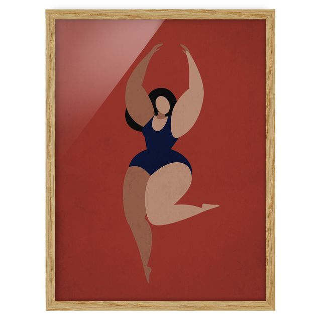 Framed poster - Miss Dance Blue