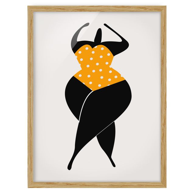 Framed poster - Miss Dance Yellow