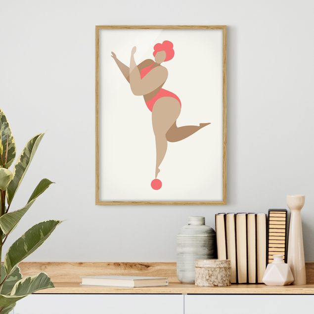 Framed poster - Miss Dance Pink