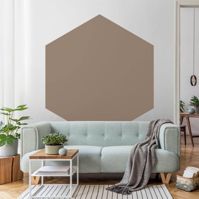 Self-adhesive hexagonal pattern wallpaper - Mocca