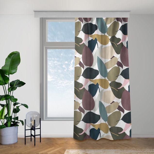 contemporary curtains Modern Tropical Pattern