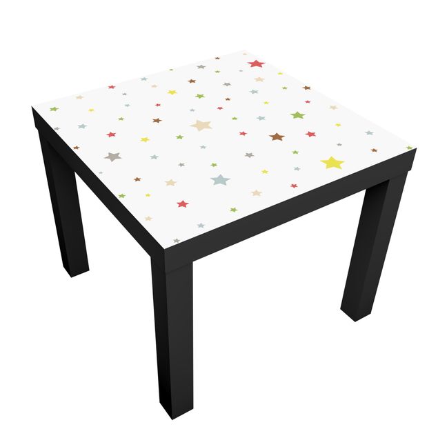 Adhesive film for furniture IKEA - Lack side table - No.YK34 Colourful Stars
