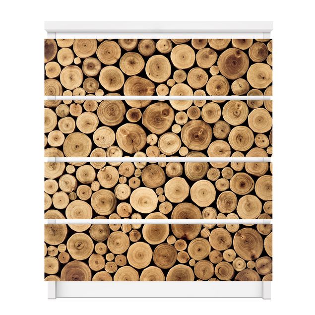 Adhesive film for furniture IKEA - Malm chest of 3x drawers - Homey Firewood