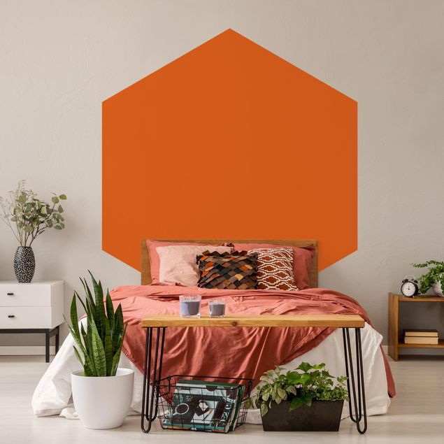 Self-adhesive hexagonal pattern wallpaper - Poppy