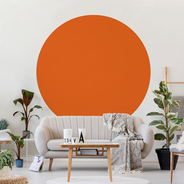 Self-adhesive round wallpaper - Poppy