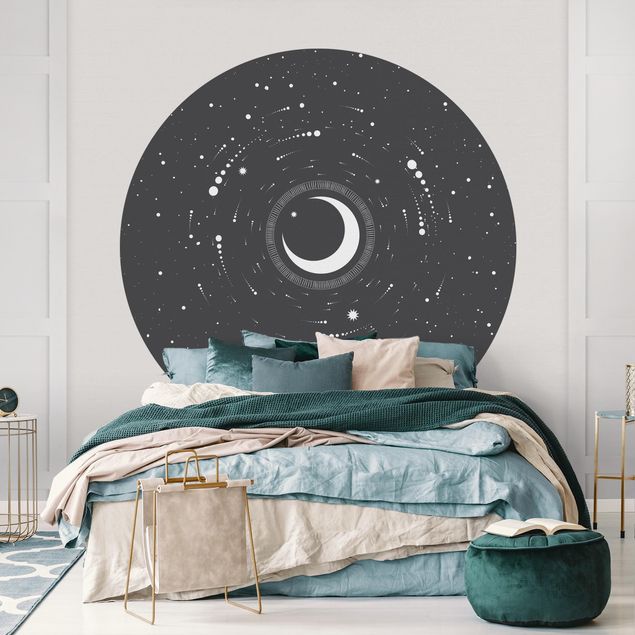 Wallpapers Moon In Star Circle