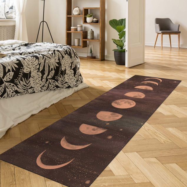 Modern rugs Moon Phases In Watercolour