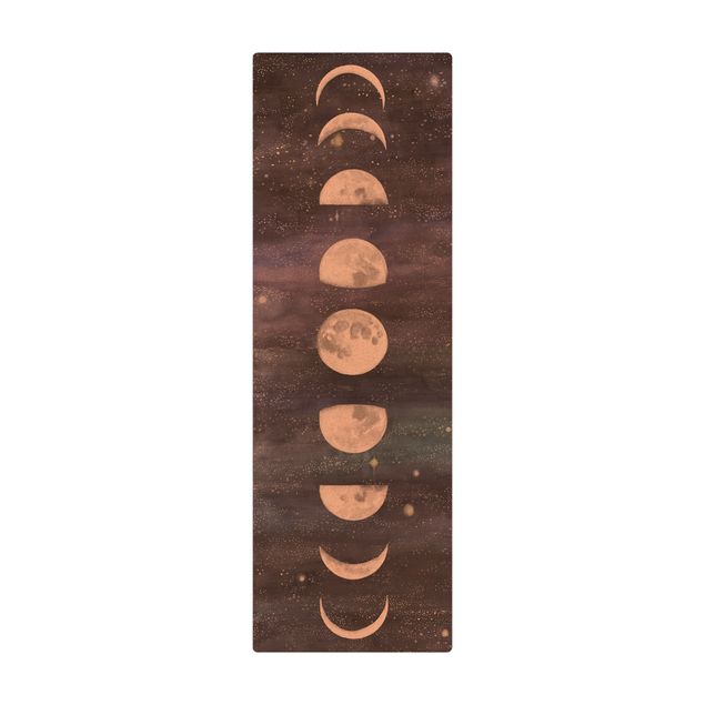 Large rugs Moon Phases In Watercolour