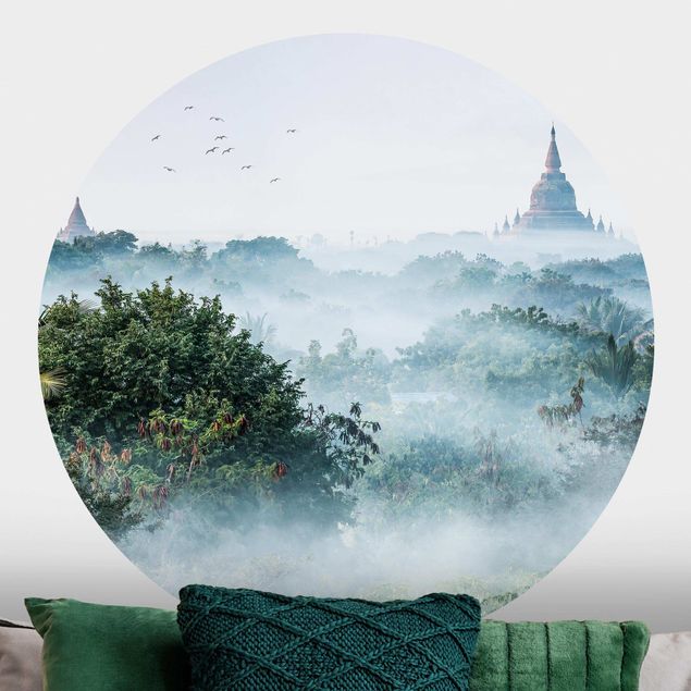 Wallpapers Morning Fog Over The Jungle Of Bagan