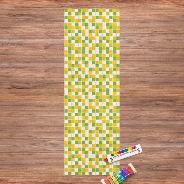 kitchen runner rugs Mosaic Tiles Spring Set