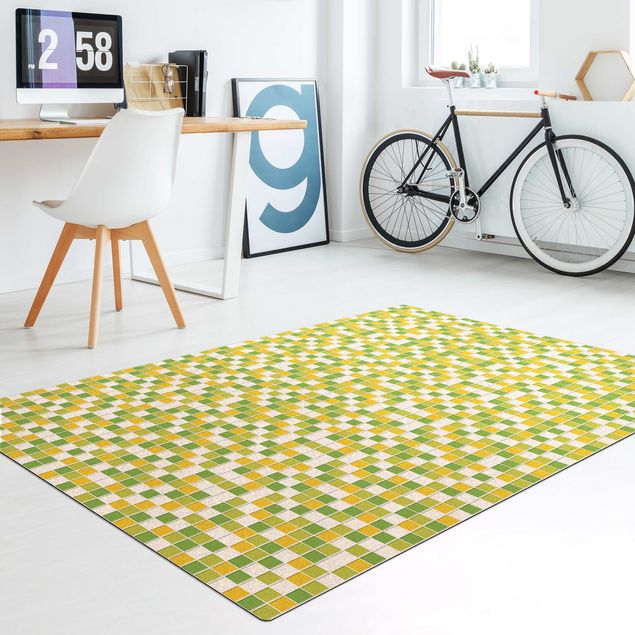 modern area rugs Mosaic Tiles Spring Set