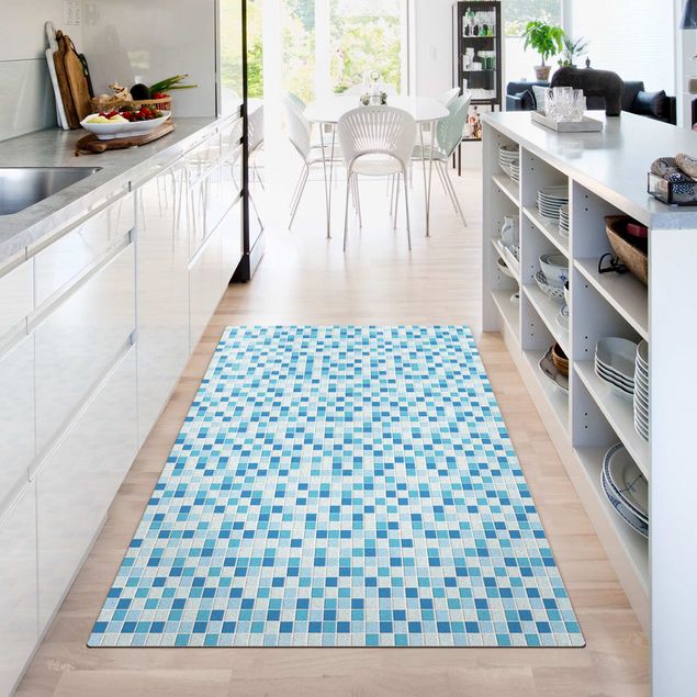 Blue rugs Mosaic Tiles Ocean Sound