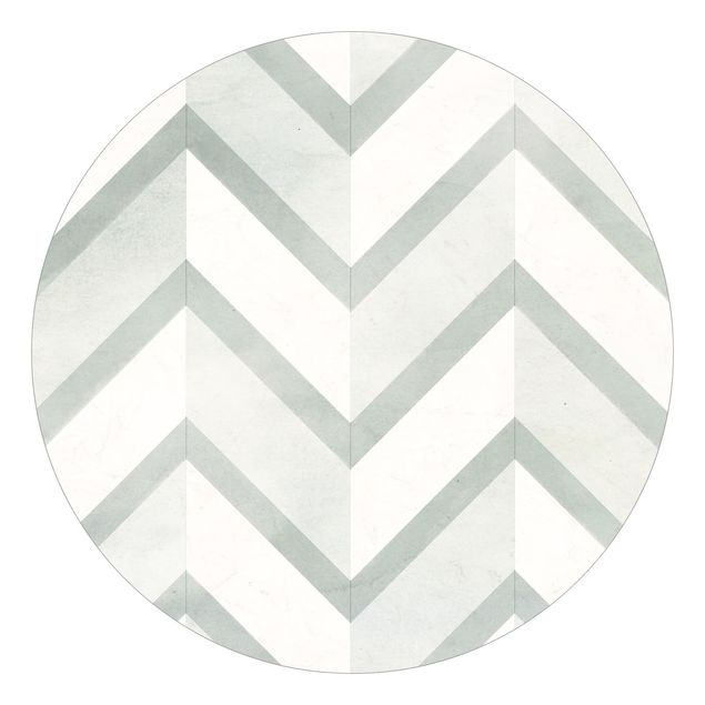Self-adhesive round wallpaper - Pattern Of Sea Glass