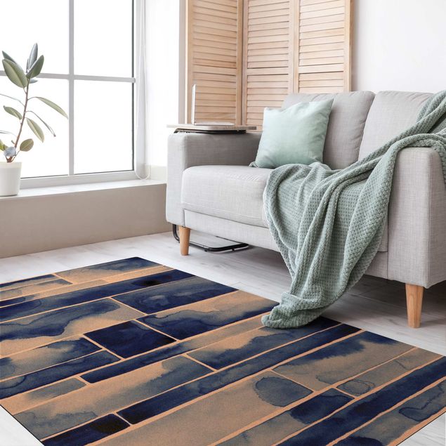Modern rugs Mystical Blue Wall