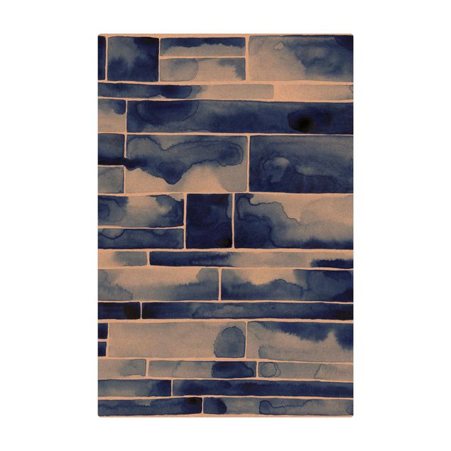 Cork mat - Mystical Blue Wall - Portrait format 2:3