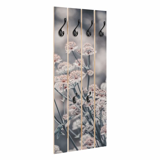Wooden coat rack - Mystical Bouquet Of Flowers