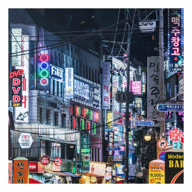 Print on forex - Nightlife Of Seoul - Square 1:1
