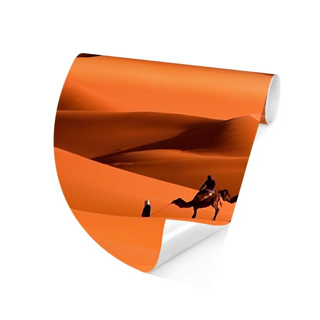 Self-adhesive round wallpaper - Namib Desert