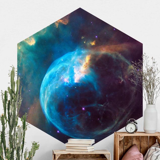 Hexagonal wallpapers NASA Picture Bubble Nebula