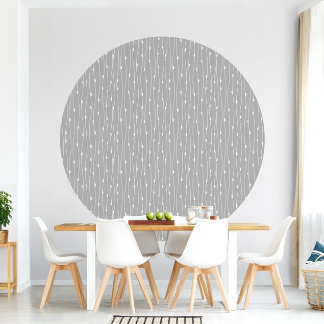 Wallpapers Natural Pattern With Semicircles In Front Of Grey