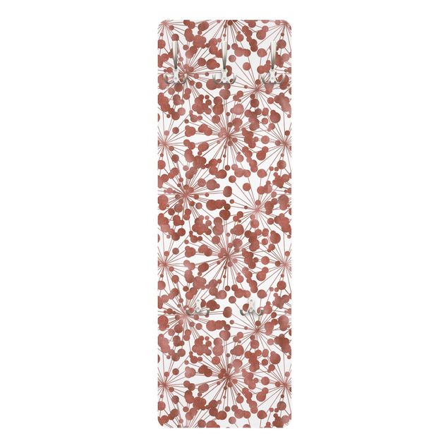 Coat rack modern - Natural Pattern Dandelion With Dots Copper