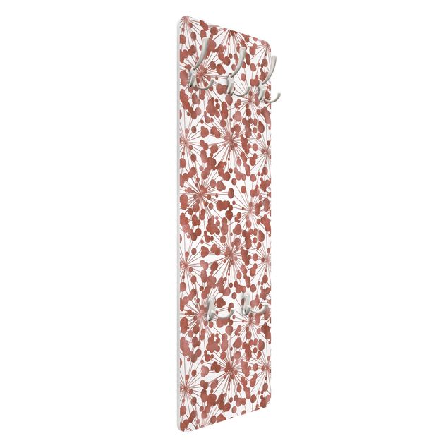 Coat rack modern - Natural Pattern Dandelion With Dots Copper