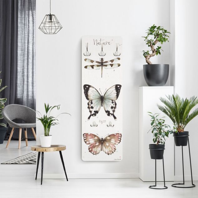 Coat rack modern - Nature - Watercolour Insects