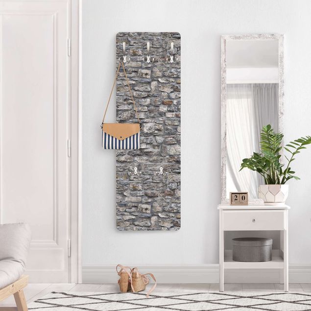 Coat rack stone effect - Natural Stone Wallpaper Old Stone Wall