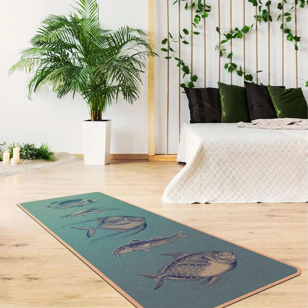 Yoga mat - Nautic Five Fish
