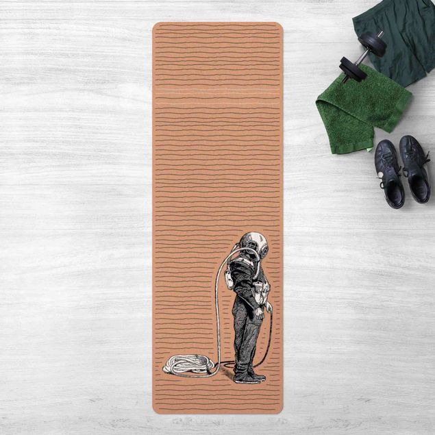 nature inspired rugs Nautic Vintage Diver
