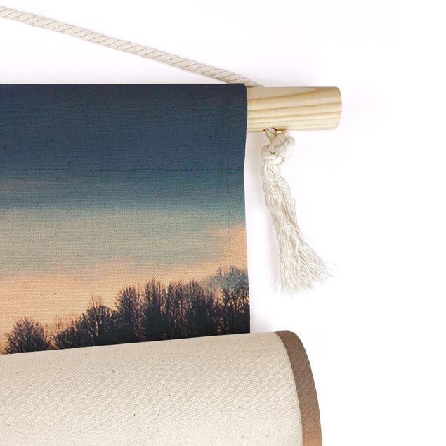 tapestry wall hanging Fog At Sunset