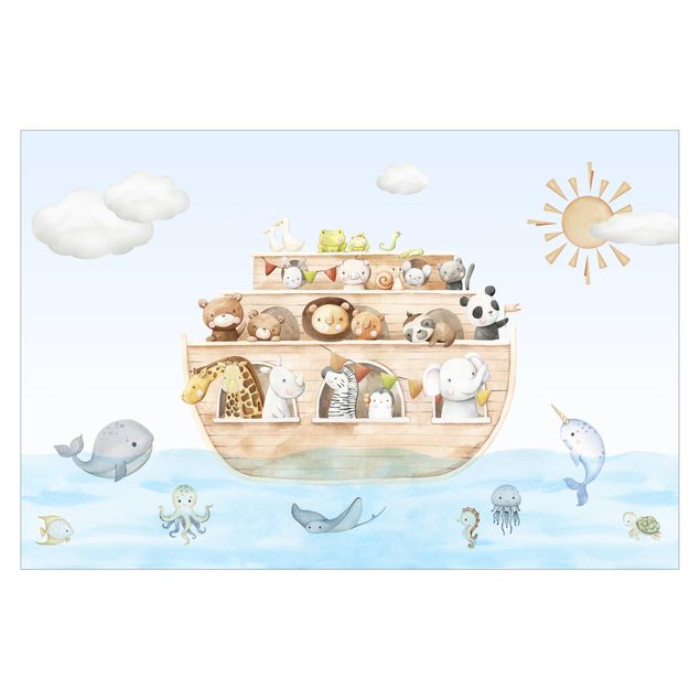 Wallpaper - Cute baby animals on the ark