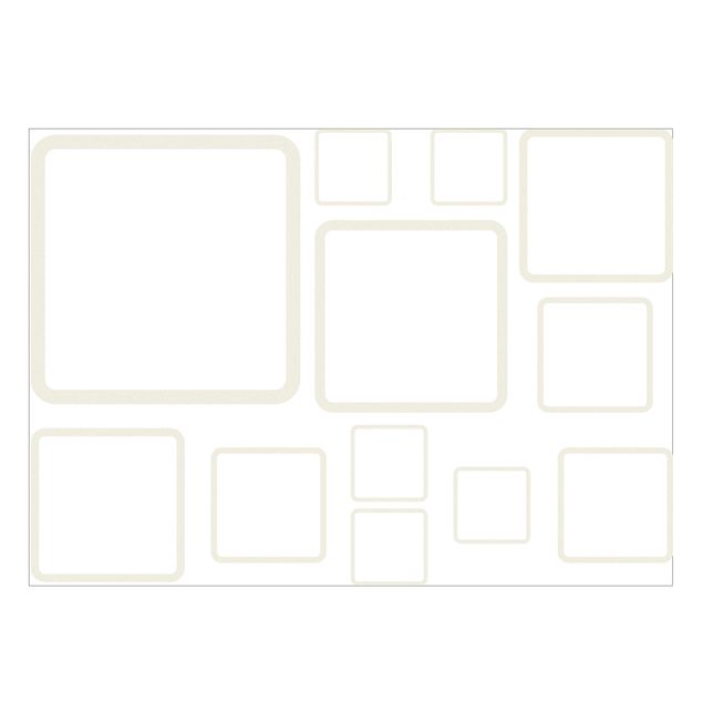 Window sticker - No.1183 Squares III 12s Set