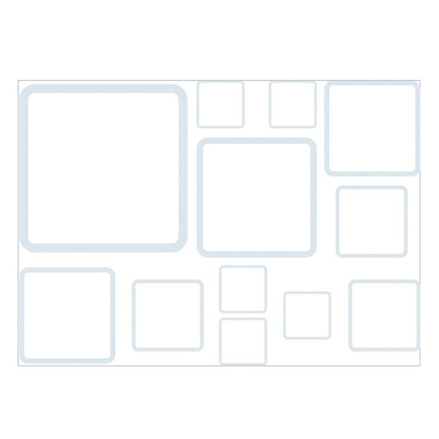 Window sticker - No.1183 Squares III 12s Set